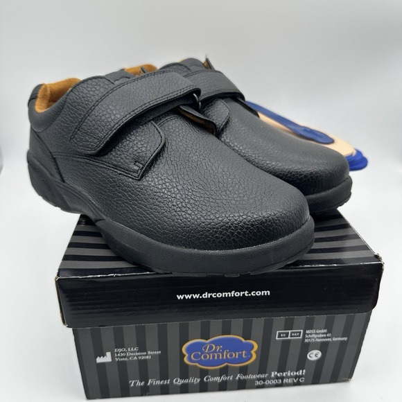 Dr. Comfort Scott Men\'s Diabetic Shoes Black 9210 Size 11 extra Wide - NIB